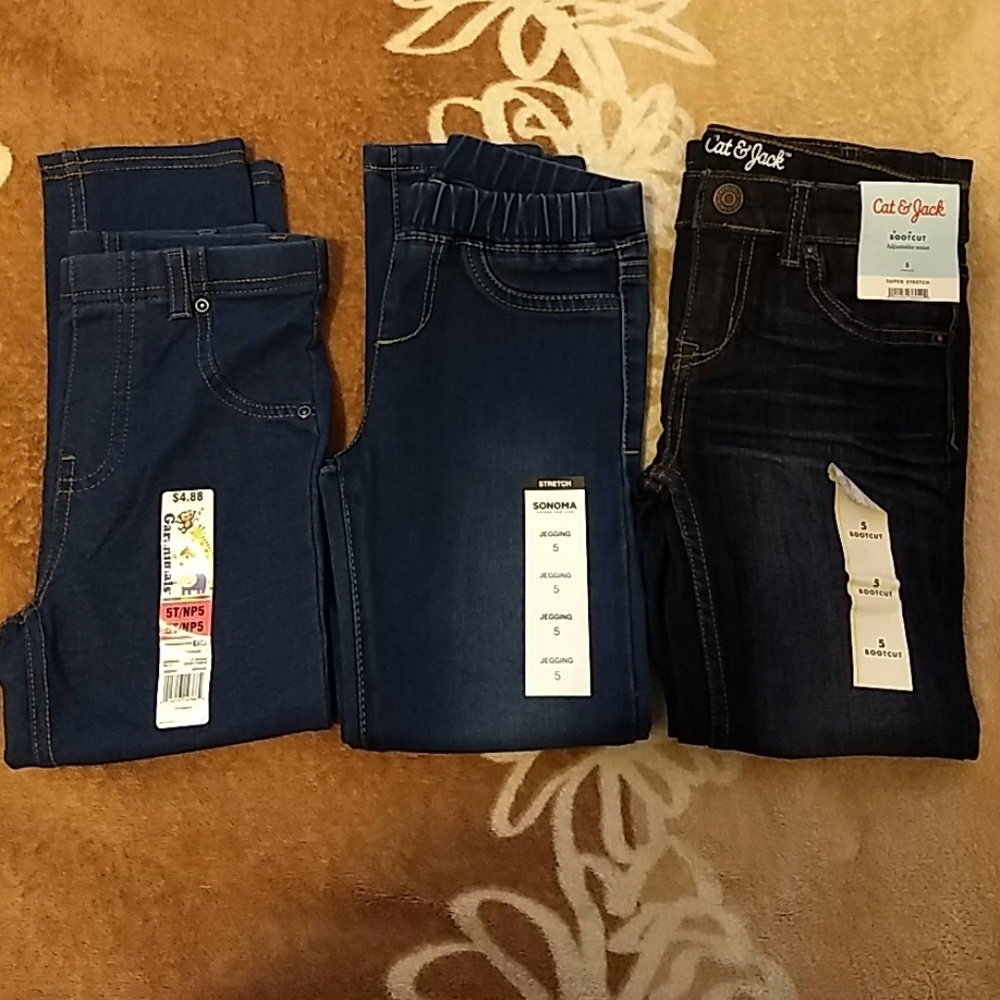 3 pants size 5 girls